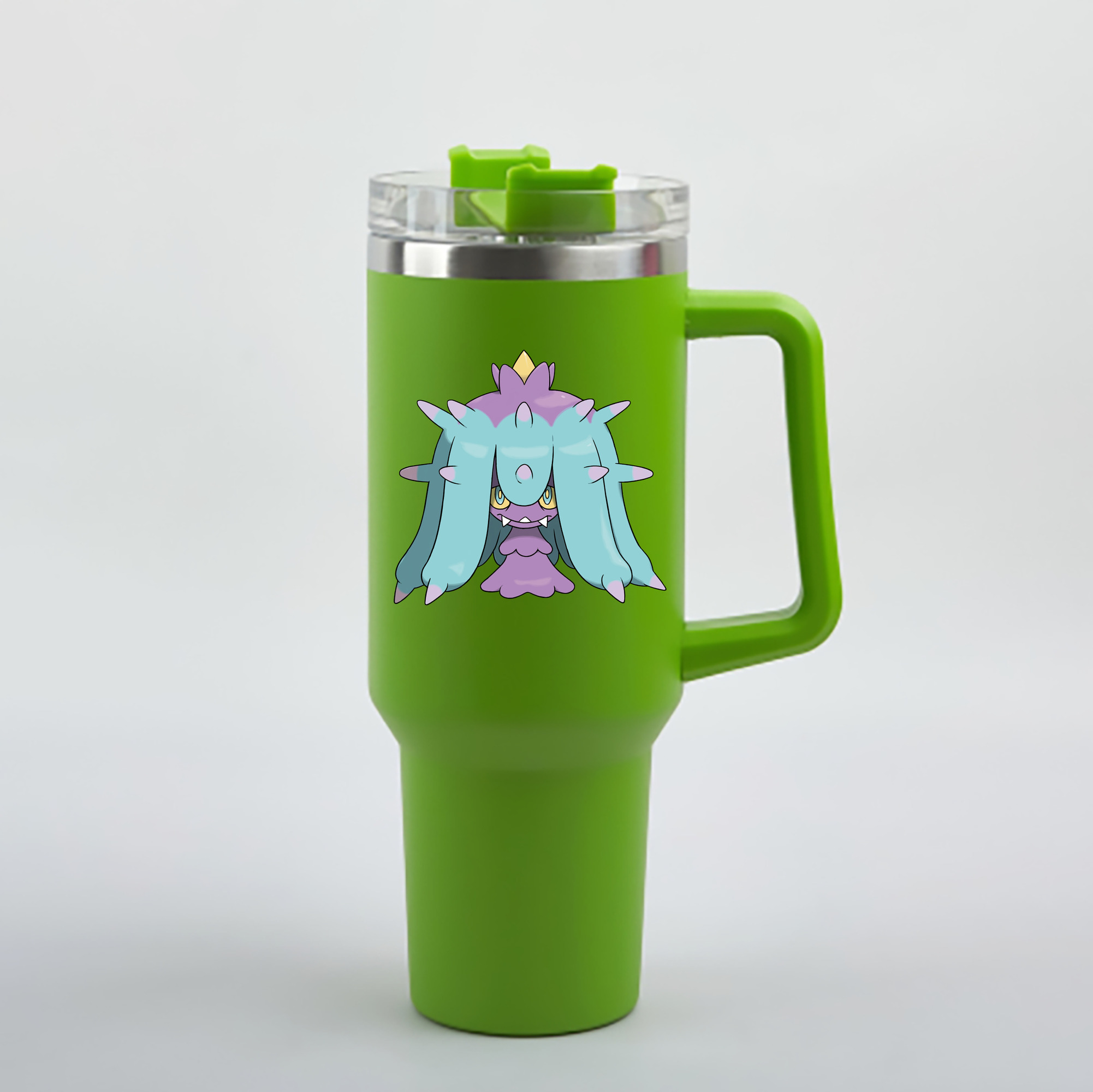 （画像用） ポケットモンスター Pokémon 1200mL車用タンブラー - クリスタルステッカー（プラスチックストロー付き）